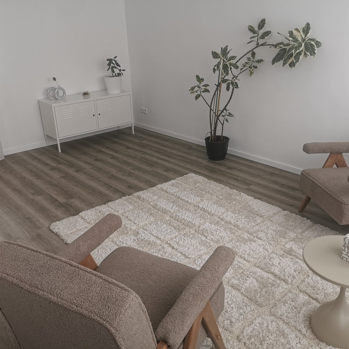 Beratungsraum für Paartherapie in Stuttgart, gemütlicher Sessel und Grünpflanze